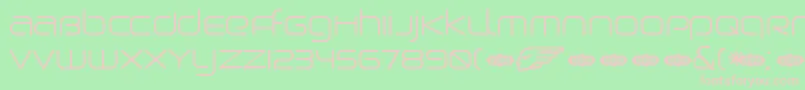 BirdmanLight Font – Pink Fonts on Green Background