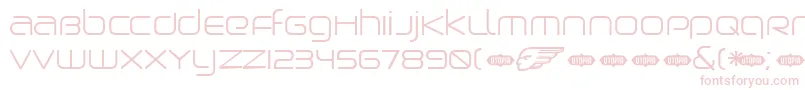 BirdmanLight Font – Pink Fonts on White Background