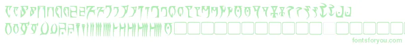 DaedraBold Font – Green Fonts on White Background