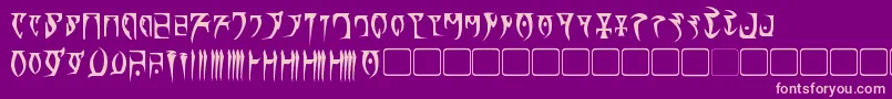 DaedraBold Font – Pink Fonts on Purple Background