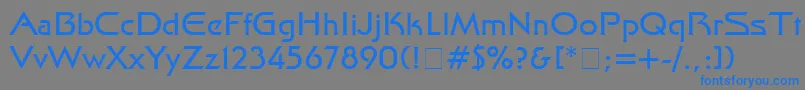 Finalnew Font – Blue Fonts on Gray Background