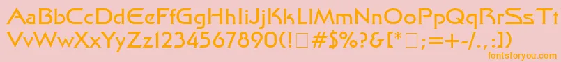 Finalnew Font – Orange Fonts on Pink Background