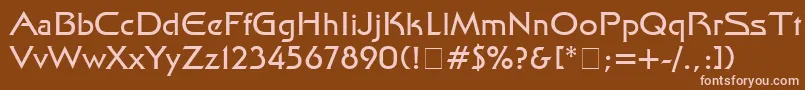 Finalnew Font – Pink Fonts on Brown Background
