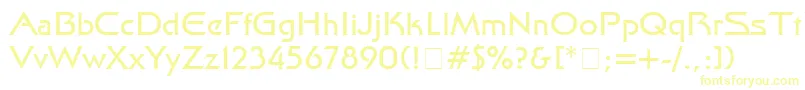 Finalnew Font – Yellow Fonts on White Background