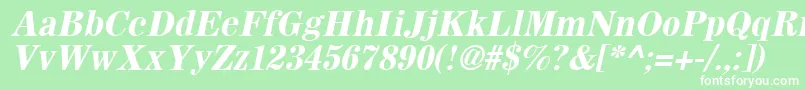 SachemBoldOblique Font – White Fonts on Green Background