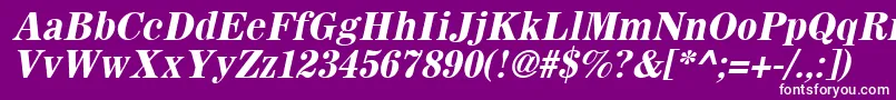 SachemBoldOblique Font – White Fonts on Purple Background