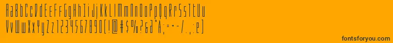 Phantacon Font – Black Fonts on Orange Background