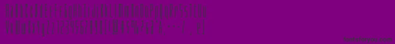 Phantacon Font – Black Fonts on Purple Background