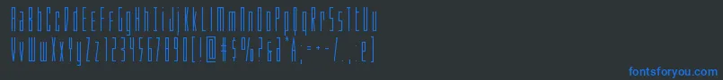 Phantacon Font – Blue Fonts on Black Background