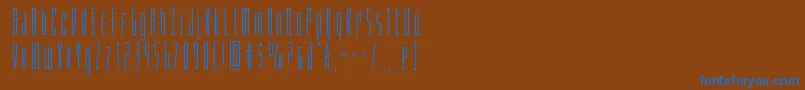 Phantacon Font – Blue Fonts on Brown Background