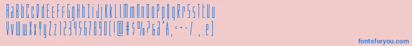 Phantacon Font – Blue Fonts on Pink Background