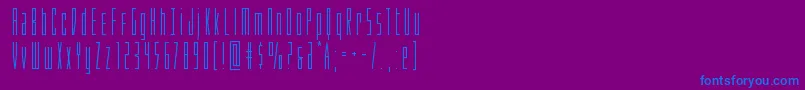 Шрифт Phantacon – синие шрифты на фиолетовом фоне