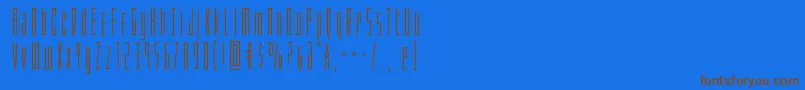 Phantacon Font – Brown Fonts on Blue Background