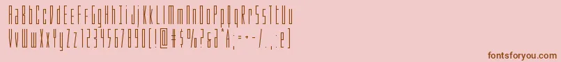 Phantacon Font – Brown Fonts on Pink Background