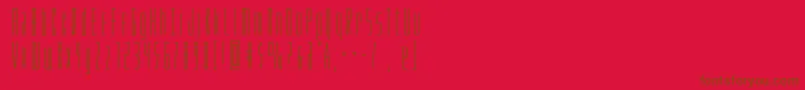Phantacon Font – Brown Fonts on Red Background