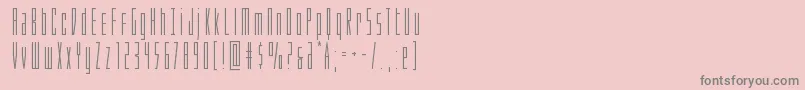Phantacon-Schriftart – Graue Schriften auf rosa Hintergrund