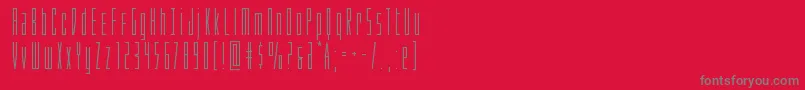 Phantacon Font – Gray Fonts on Red Background