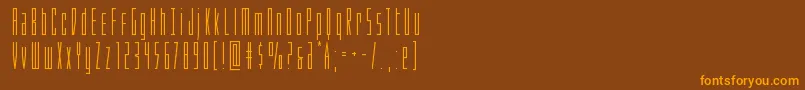 Phantacon Font – Orange Fonts on Brown Background