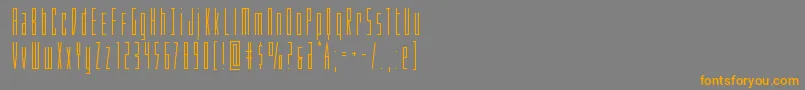 Phantacon Font – Orange Fonts on Gray Background