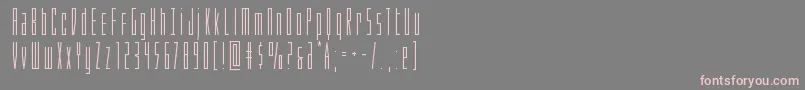 フォントPhantacon – 灰色の背景にピンクのフォント