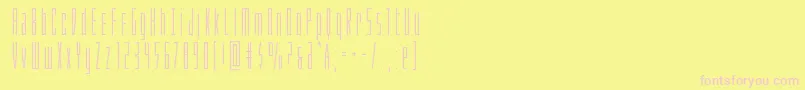 Phantacon Font – Pink Fonts on Yellow Background