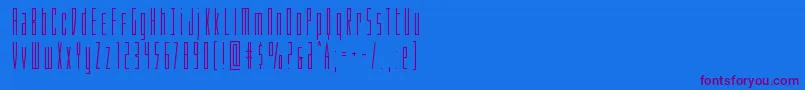 Phantacon Font – Purple Fonts on Blue Background