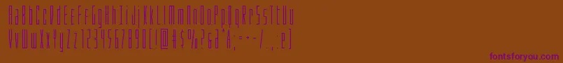 Шрифт Phantacon – фиолетовые шрифты на коричневом фоне