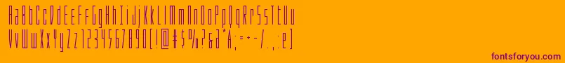 Phantacon Font – Purple Fonts on Orange Background