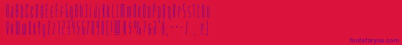 Phantacon Font – Purple Fonts on Red Background