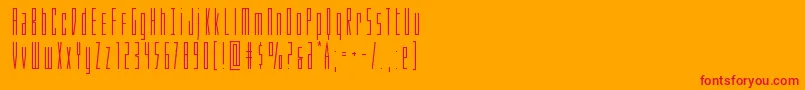 Phantacon Font – Red Fonts on Orange Background