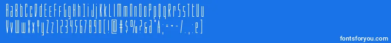 Phantacon Font – White Fonts on Blue Background