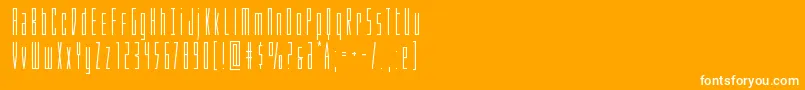 Phantacon Font – White Fonts on Orange Background
