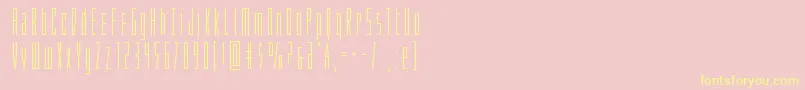 Phantacon Font – Yellow Fonts on Pink Background