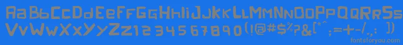PelejaRegular1.0-Schriftart – Graue Schriften auf blauem Hintergrund
