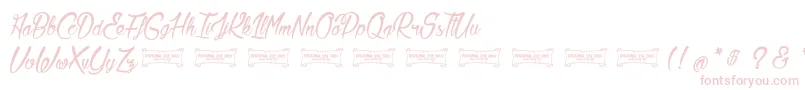 LaCitadelleDesPapillons Font – Pink Fonts on White Background