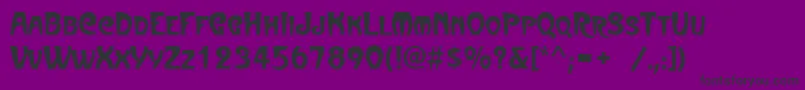 フォントArtMetropol – 紫の背景に黒い文字
