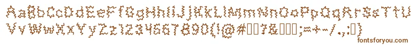 Шрифт MonsterTaxi – коричневые шрифты на белом фоне