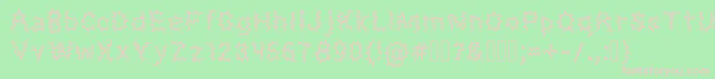 MonsterTaxi Font – Pink Fonts on Green Background