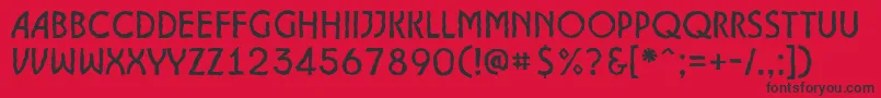 ALancetbrk Font – Black Fonts on Red Background