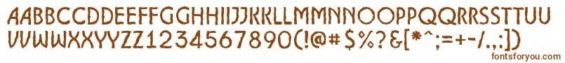 ALancetbrk Font – Brown Fonts on White Background