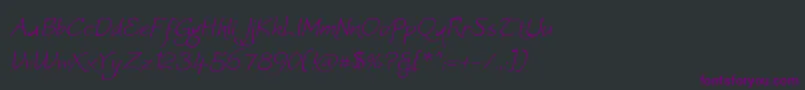 Worstveldslingextraoblique Font – Purple Fonts on Black Background