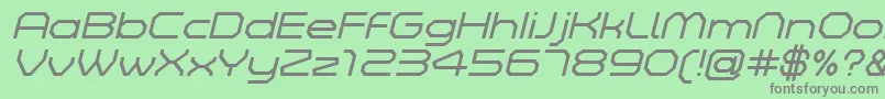 fuente ZeltaSixDemoLightItalic – Fuentes Grises Sobre Fondo Verde