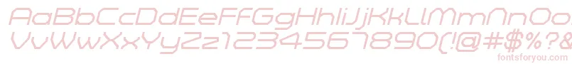 ZeltaSixDemoLightItalic-Schriftart – Rosa Schriften