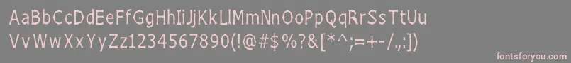 ChizzlerThin Font – Pink Fonts on Gray Background