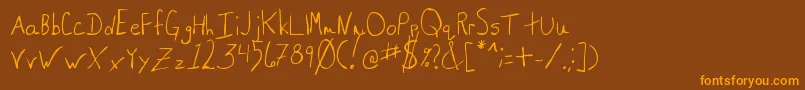 Más sobre la fuente MtfSaxy fuente MtfSaxy – Fuentes Naranjas Sobre Fondo Marrón
