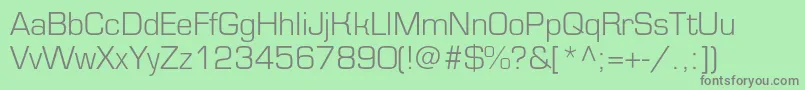 Czcionka Eurofontlightc – szare czcionki na zielonym tle
