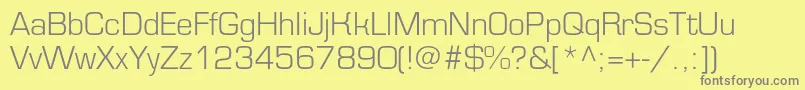 Подробнее о шрифте Eurofontlightc Шрифт Eurofontlightc – серые шрифты на жёлтом фоне