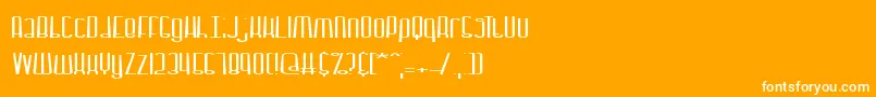 フォントDystorqueBrk – オレンジの背景に白い文字