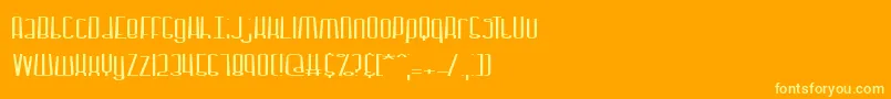 DystorqueBrk Font – Yellow Fonts on Orange Background