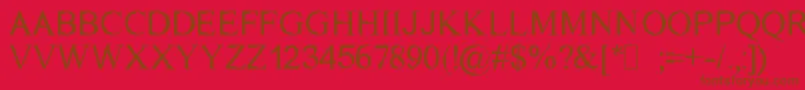 Dichtmy Font – Brown Fonts on Red Background
